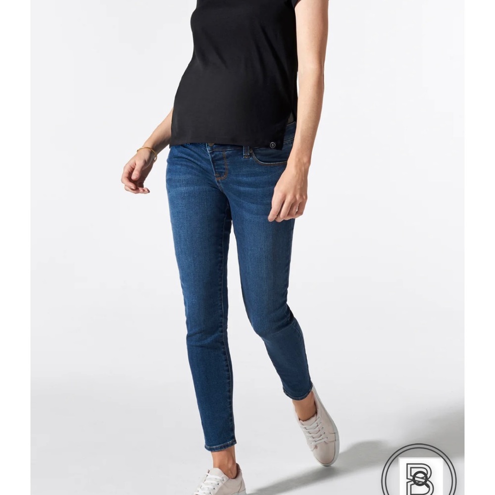 Blanqi Denim Maternity Belly Support Skinny Jeans